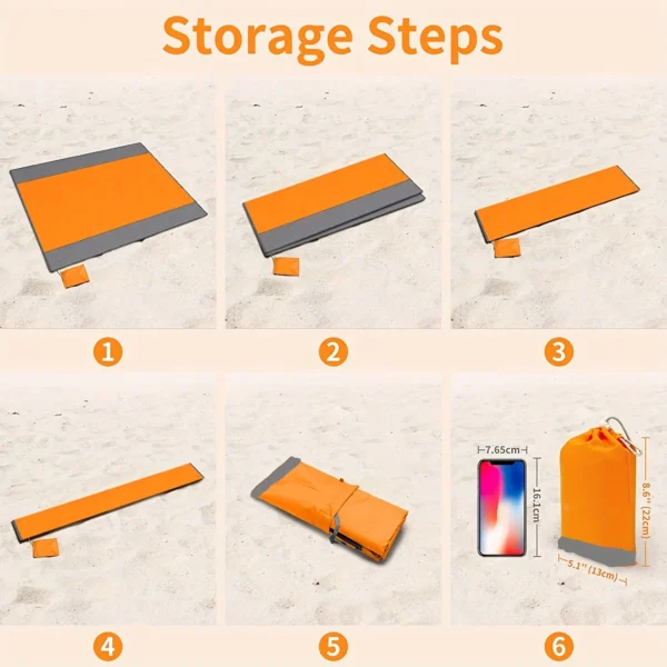 Beach Mat, Waterproof and Anti Sand Blanket - Image 5