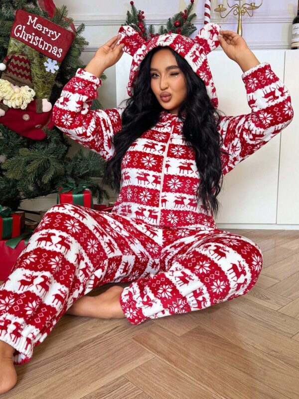 ZzzCrew™ Christmas Flannel Snowflake Jumpsuit